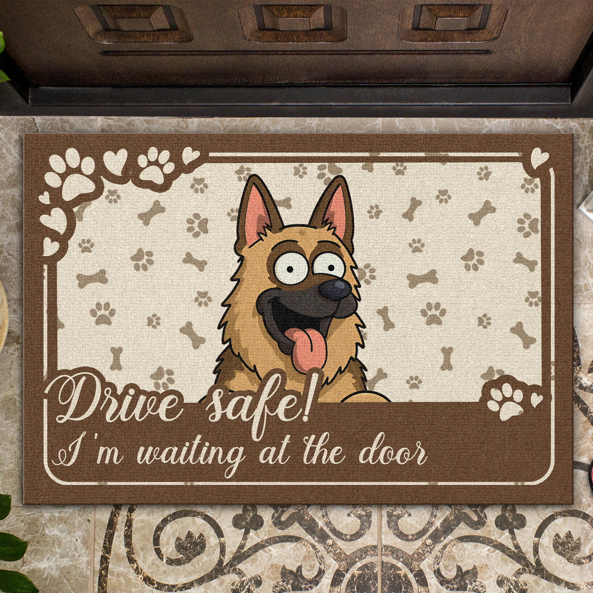I'm Waiting At The Door Doormat For Dog Lover TH10 892721 - Image 4