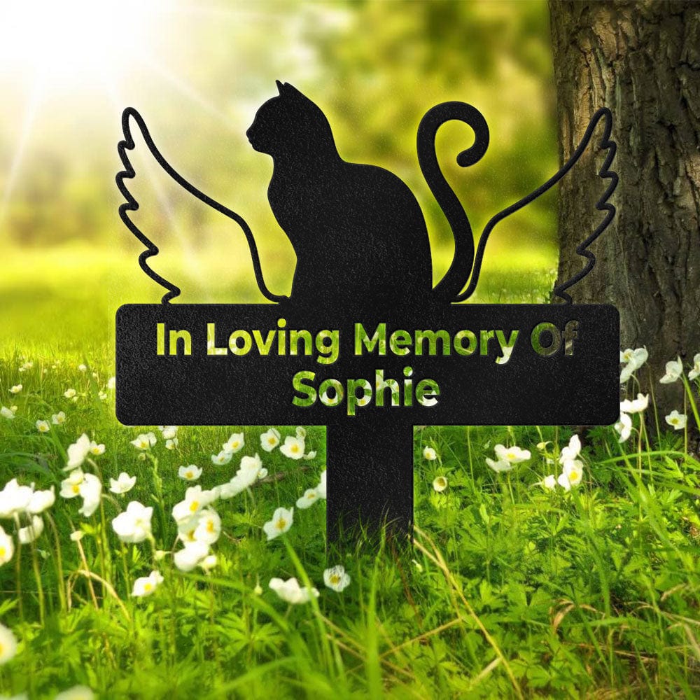 In Loving Memory Cat Garden Stake Personalized Gift TH10 891569 - Image 2