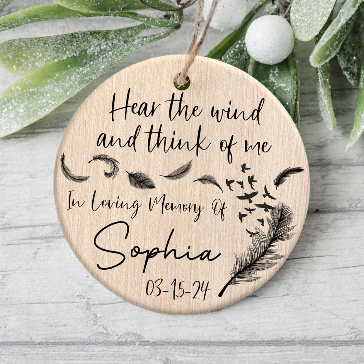 In Loving Memory Memorial Ceramic Ornament Personalized Gifts TH10 892035 - Image 2