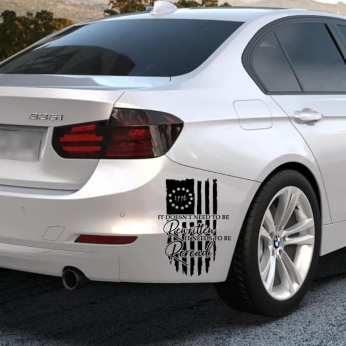 It Doesn't Need to be Rewritten America Car Decal Sticker TH10 896761 - Image 3