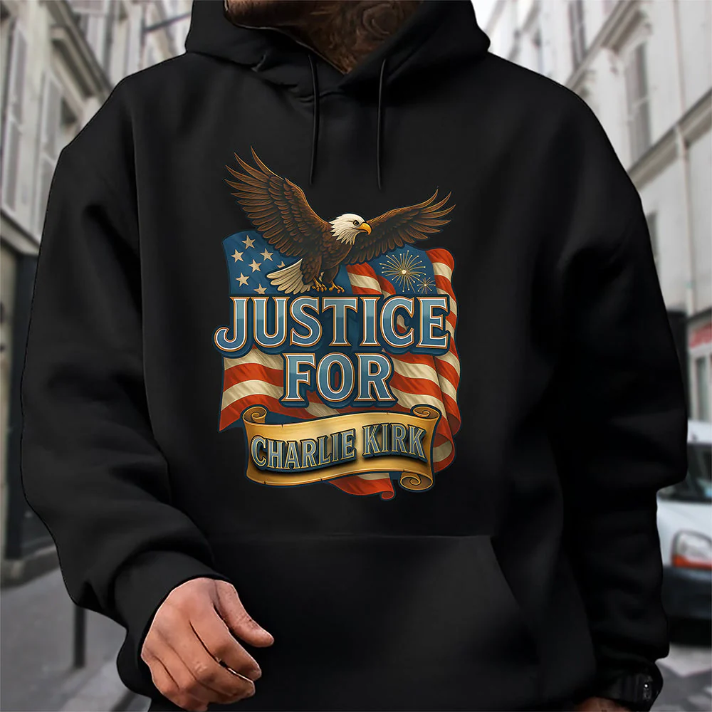 Justice For Charlie Kirk Dark Shirt TH10 64405 - Image 5