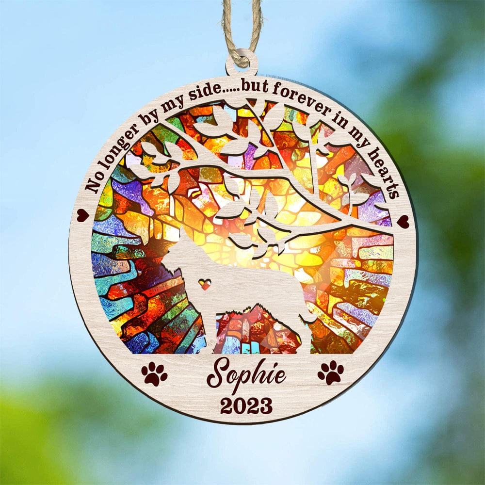 Once By My Side, Forever In My Heart Memorial Suncatcher Personalized Gift TA29 889687 - Image 5
