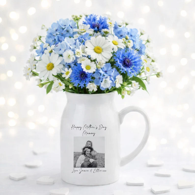 Personalised Vase, Mothers Day Gifts, Gift For Her, Gift For Mum, Photo Gifts, Ceramic Vase TH10 169161 - Image 3