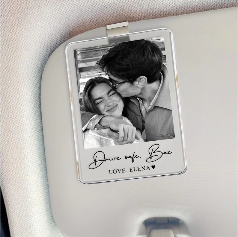 Personalized Couple Photo Drive Safe Acrylic Car Visor Gift For Valentine TH10 898815 - Image 3