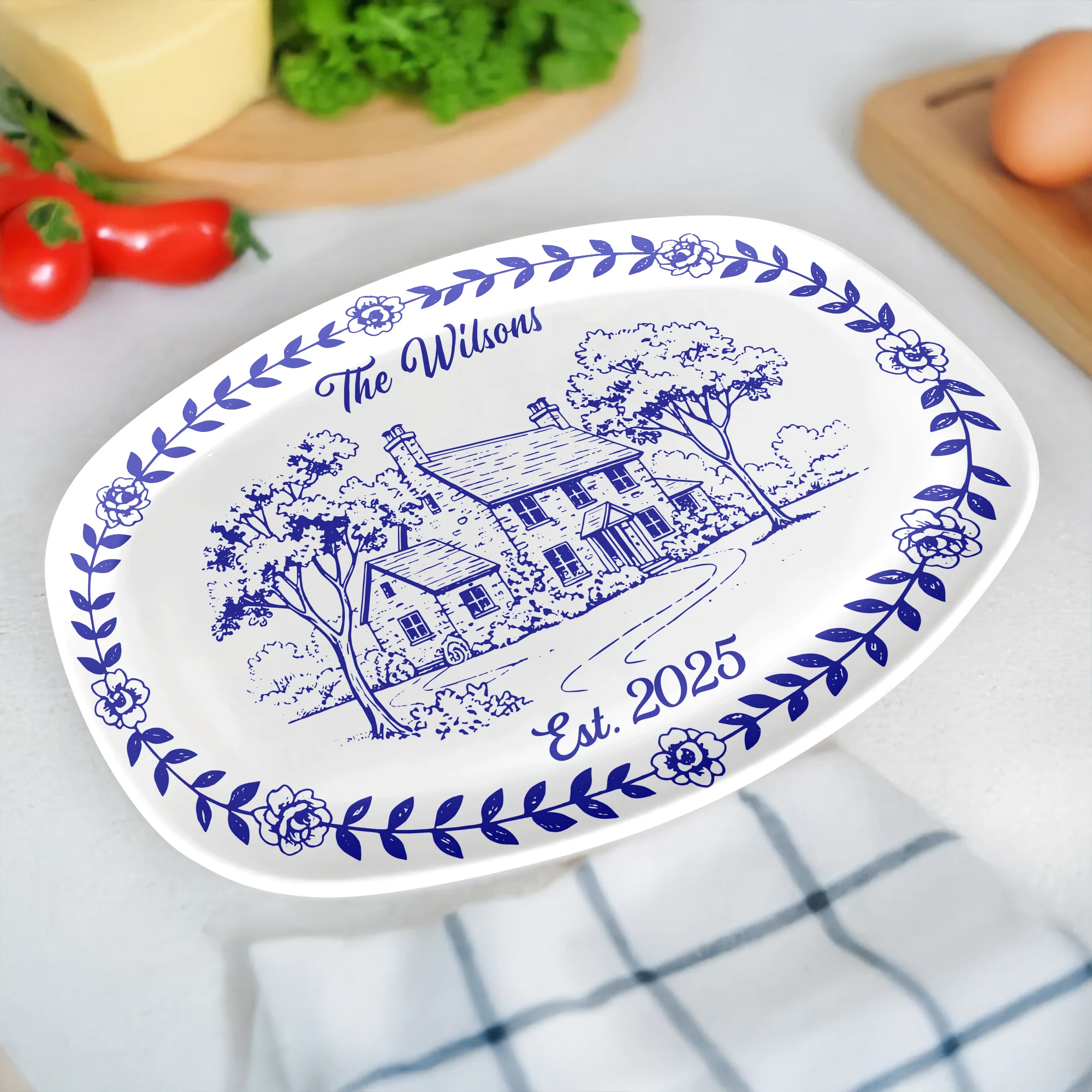 Personalized Custom Family Name Platter TH10 896825 - Image 6