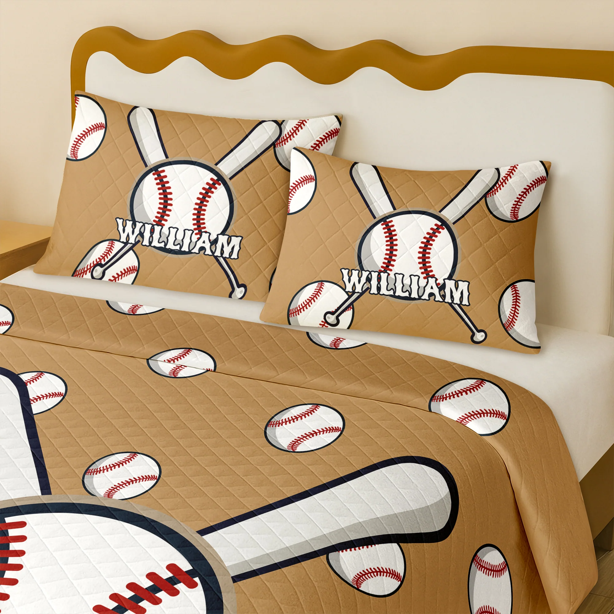 Personalized Custom Name Baseball Bedding Set Gift For Sport Player TH10 896693 - Image 8