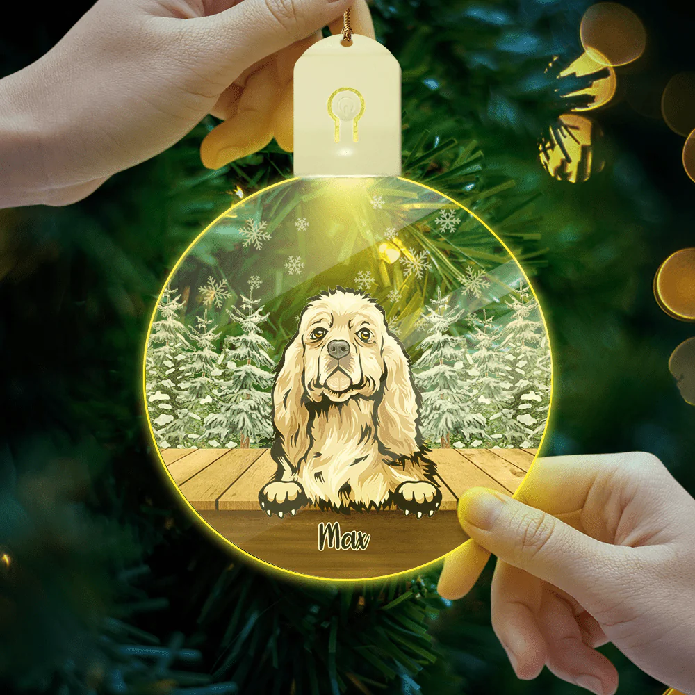 Personalized Dog For Christmas Led Ornament TH10 892163 - Image 6