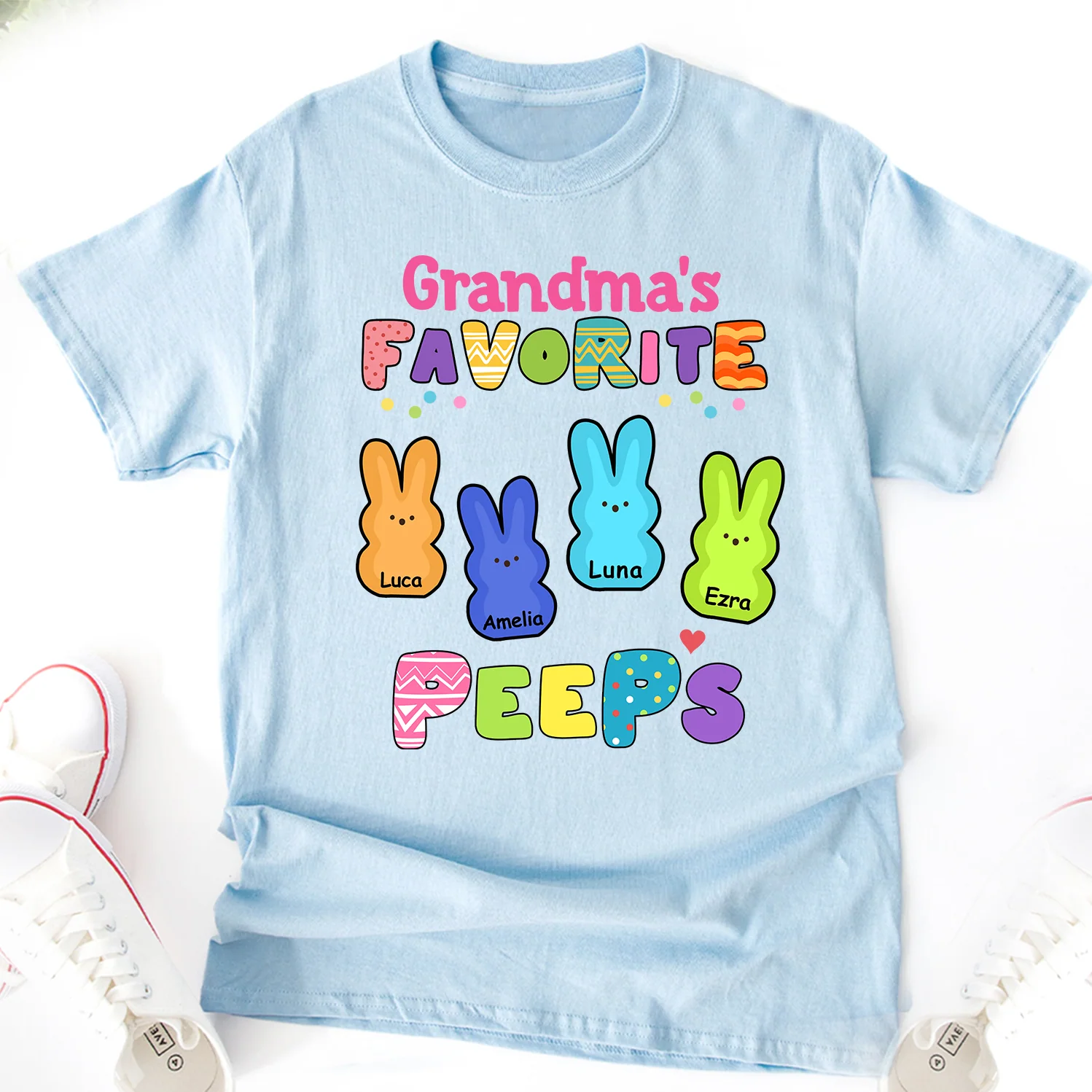 Personalized Gift For Grandma Easter Peeps Shirt TH10 892451 - Image 3