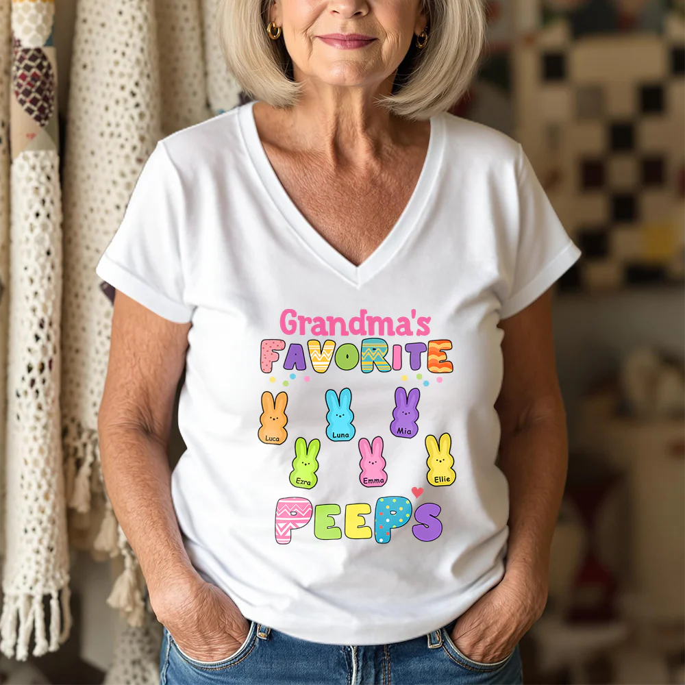 Personalized Gift For Grandma Easter Peeps Shirt TH10 892451 - Image 4