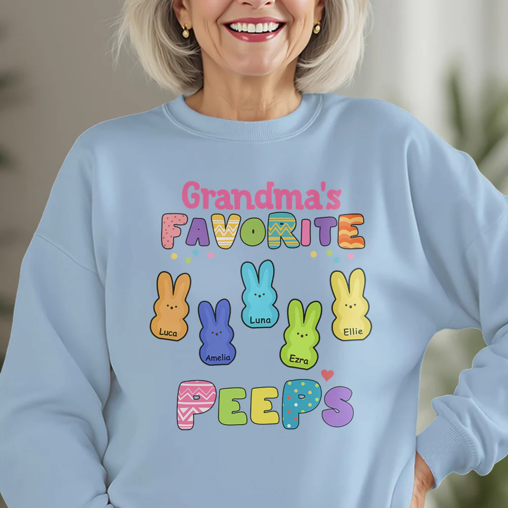 Personalized Gift For Grandma Easter Peeps Shirt TH10 892451 - Image 6
