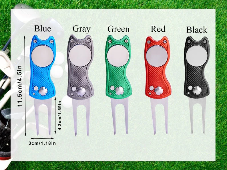 Personalized Golf Divot Tool With Ball Marker,Custom Retractable Divot Tool TH10 898205 - Image 3