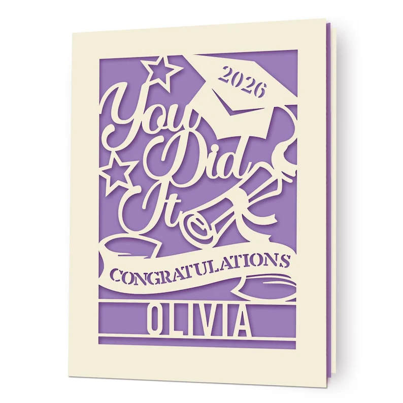 Personalized Graduation Cards for Graduates Students Friends Congratulation Class of 2026 Greeting Card TH10 169099 - Image 6