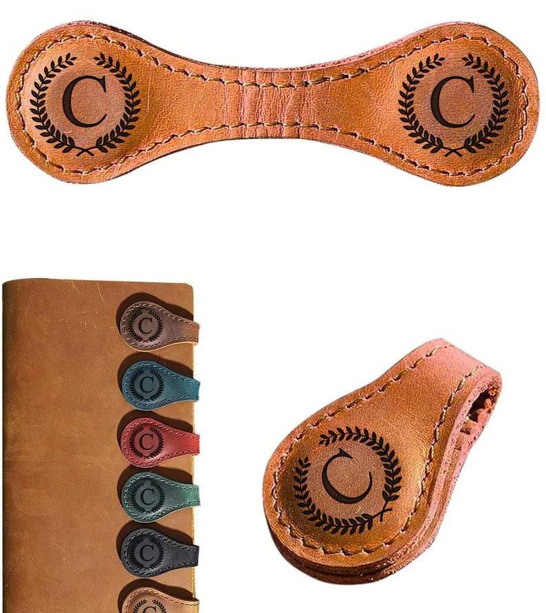Personalized Leather Magnetic Bookmark TH10 896909 - Image 10