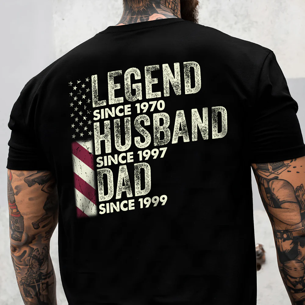Personalized Legend Husband Dad Grandpa Back Shirt TH10 892937 - Image 2