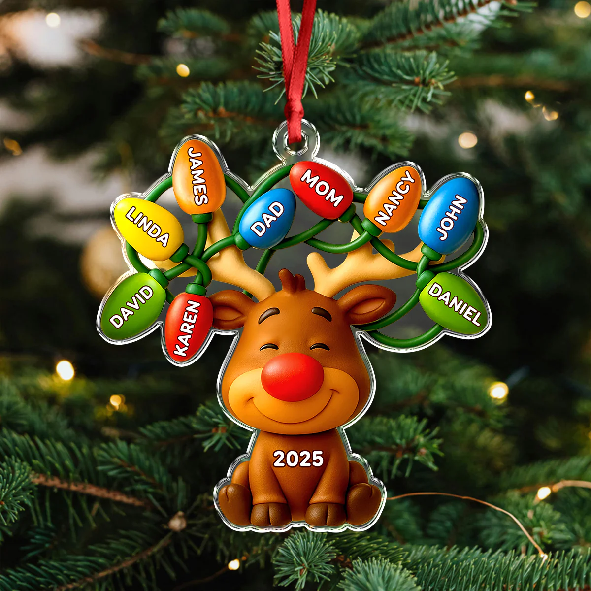 Personalized Our Reindeer Crew Acrylic Ornament For Christmas TH10 894937 - Image 3