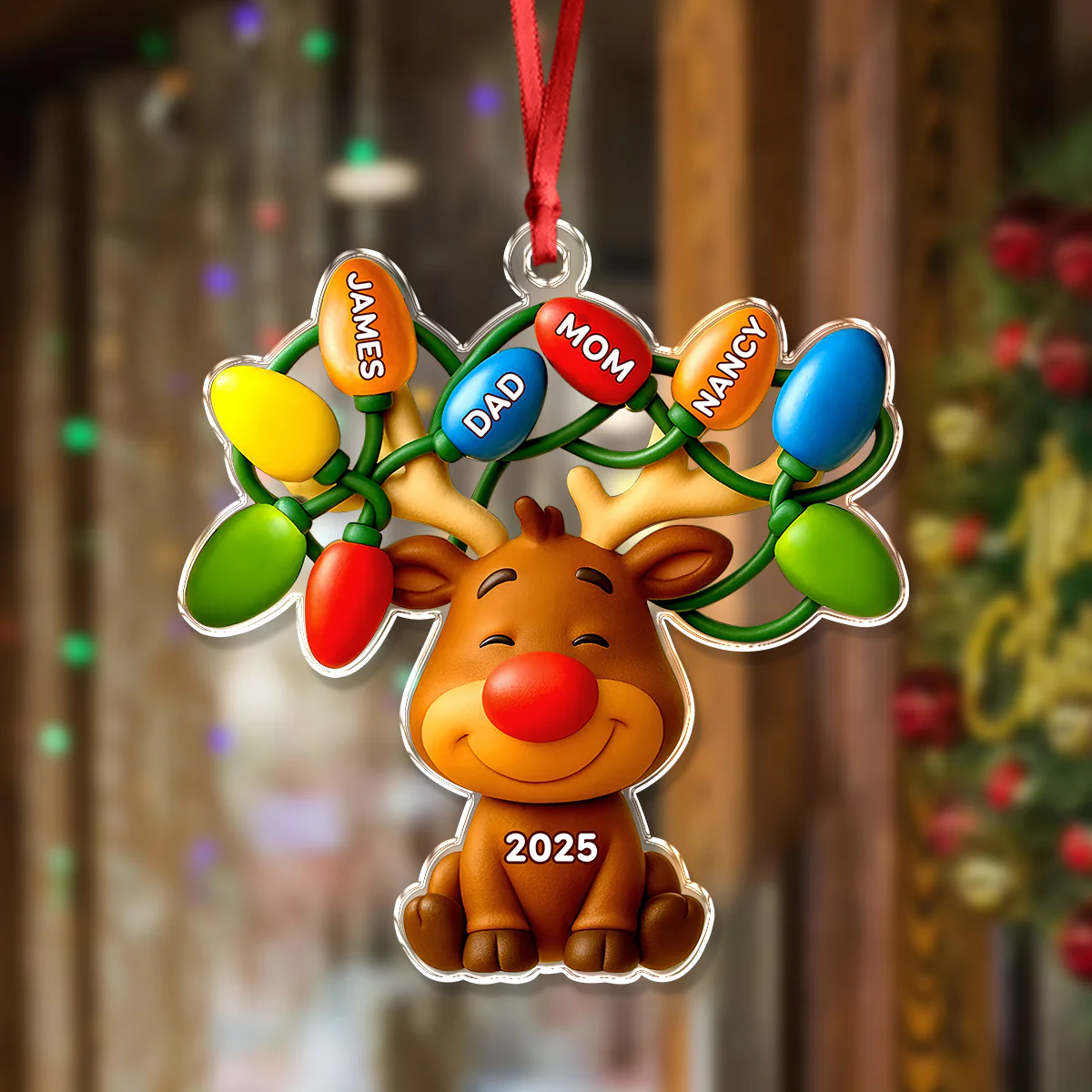 Personalized Our Reindeer Crew Acrylic Ornament For Christmas TH10 894937 - Image 4