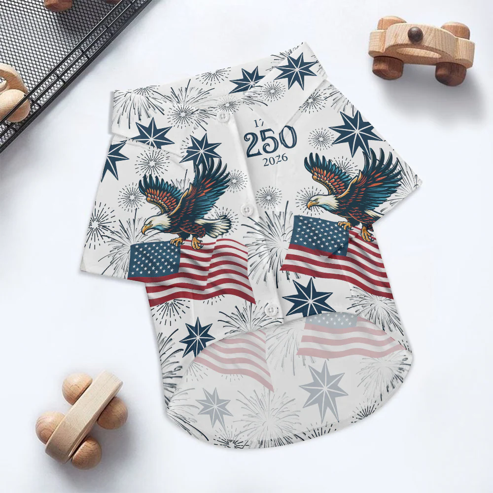 Personalized USA 250 Anniversary Eagle 1776-2026 Hawaii Shirt For Dog TH10 169275 - Image 4