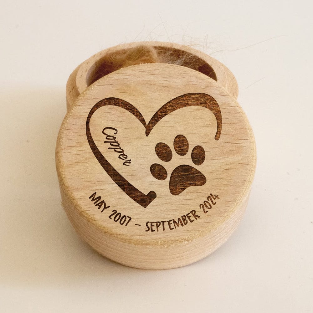 Pet Memorial Box With Lid Wooden Keepsake Personalized Gift TA29 889963 - Image 2