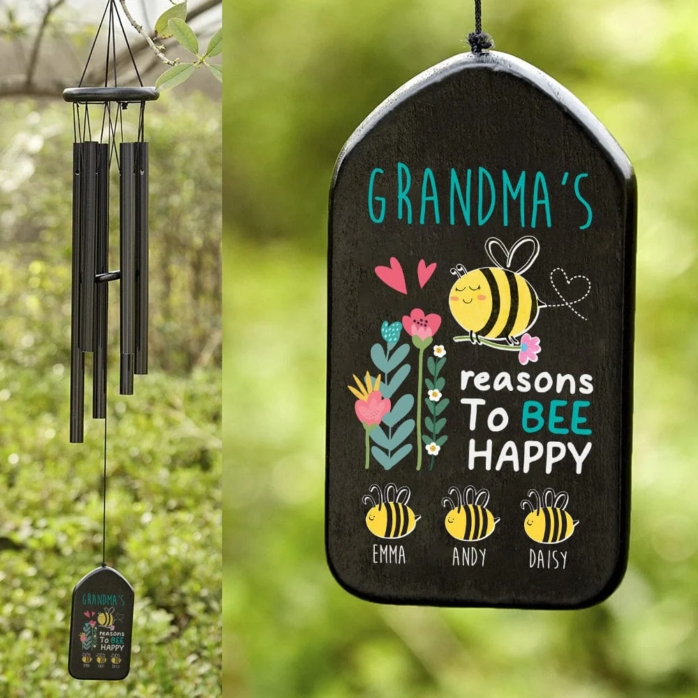 Reason To Be Happy Family Wind Chimes Personalized Gifts K228 889895 - Image 3