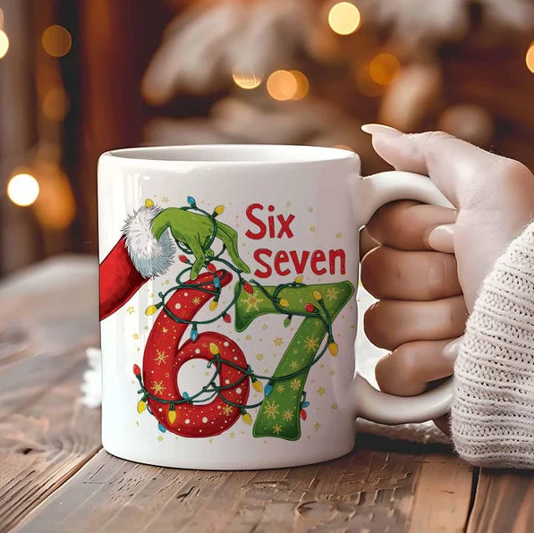 Six Seven 67 Grinch Christmas Mug TH10 896821 - Image 2