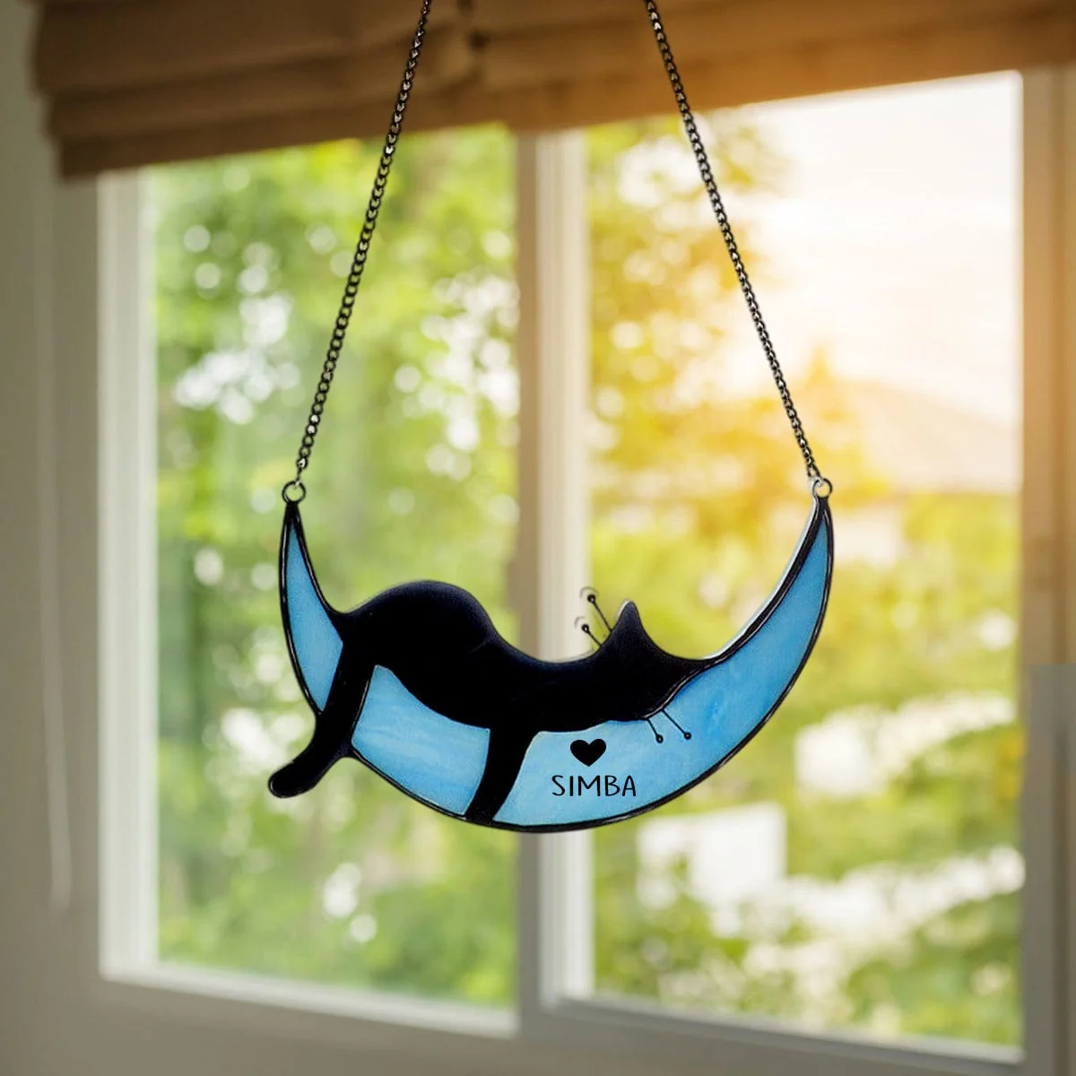 Sleepy Cat Acrylic Suncatcher Personalized Gift N304 889915