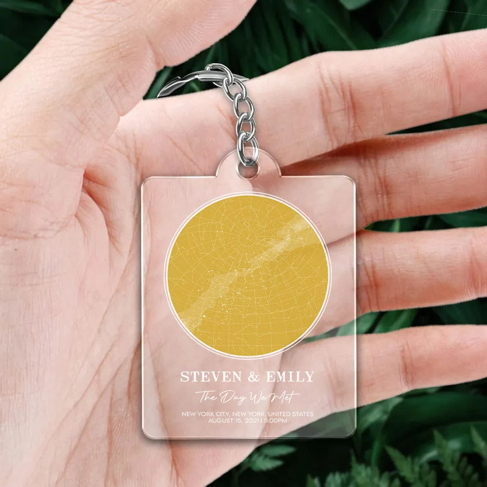 Star Map Acrylic Keychain TA29 889629 - Image 5