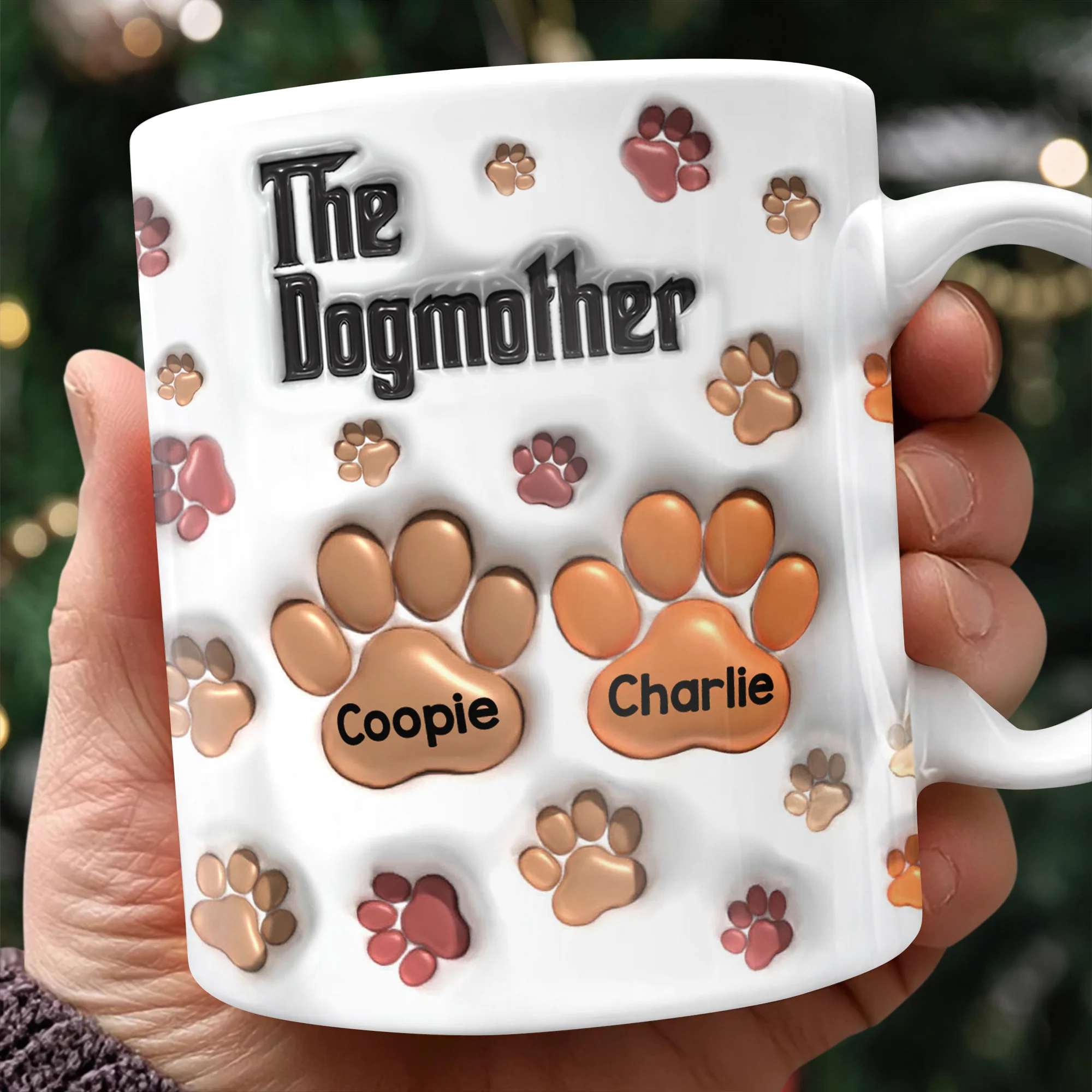 The Dogfather Dogmother 3D Inflated Effect Mug For Dog Lover TH10 894807 - Image 4