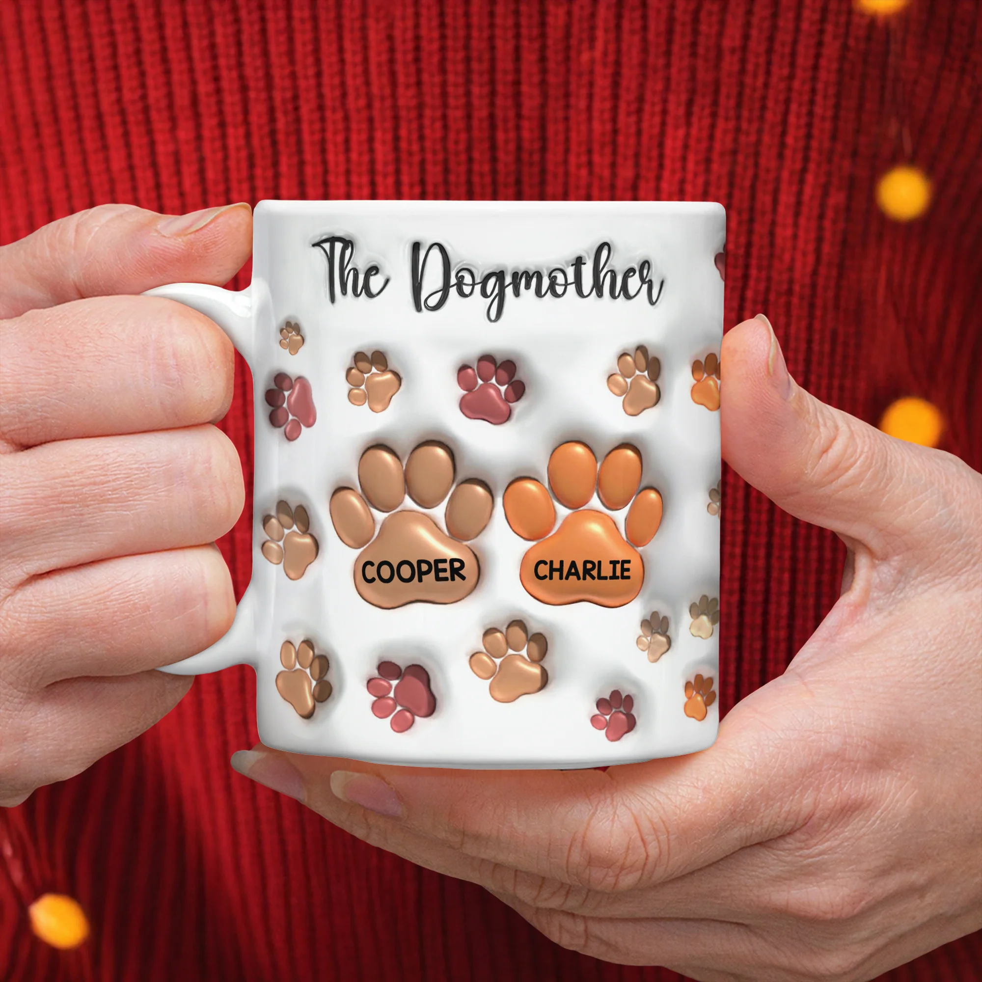 The Dogmother Dogfather 3D Inflated Effect Mug For Dog Lover TH10 894727 - Image 4