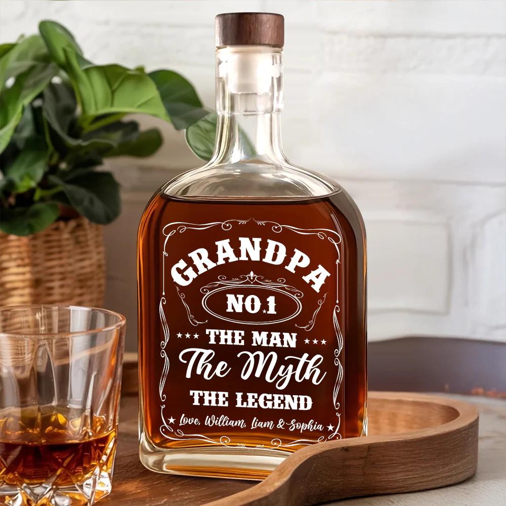 The Man The Myth The Legend Whiskey Bottle For Dad TH10 894019 - Image 2