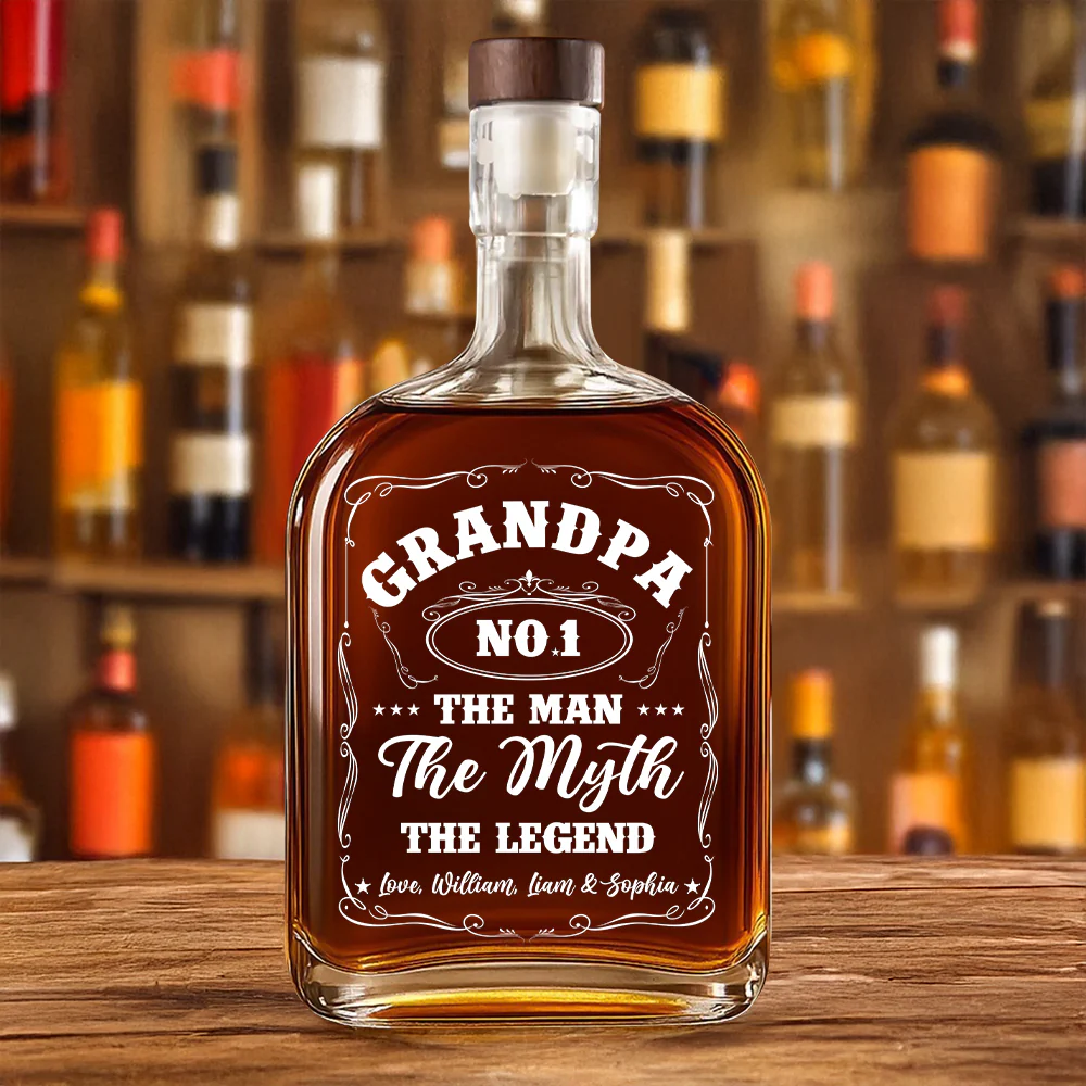 The Man The Myth The Legend Whiskey Bottle For Dad TH10 894019 - Image 3