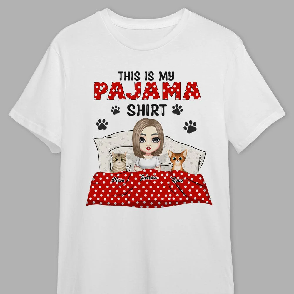 This Is My Pajamas Cat Shirt Personalized Gift N304 889651 - Image 4