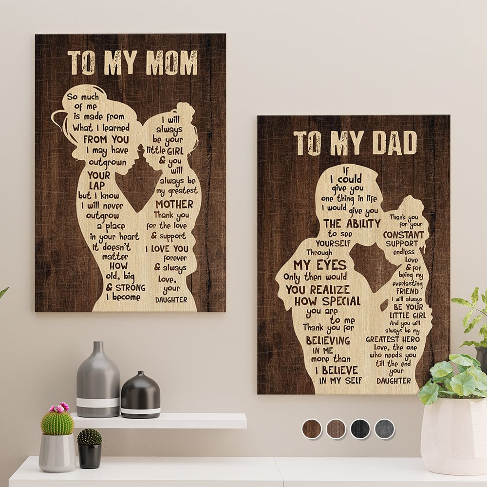 To My Dad Family Canvas HN590 - Image 6