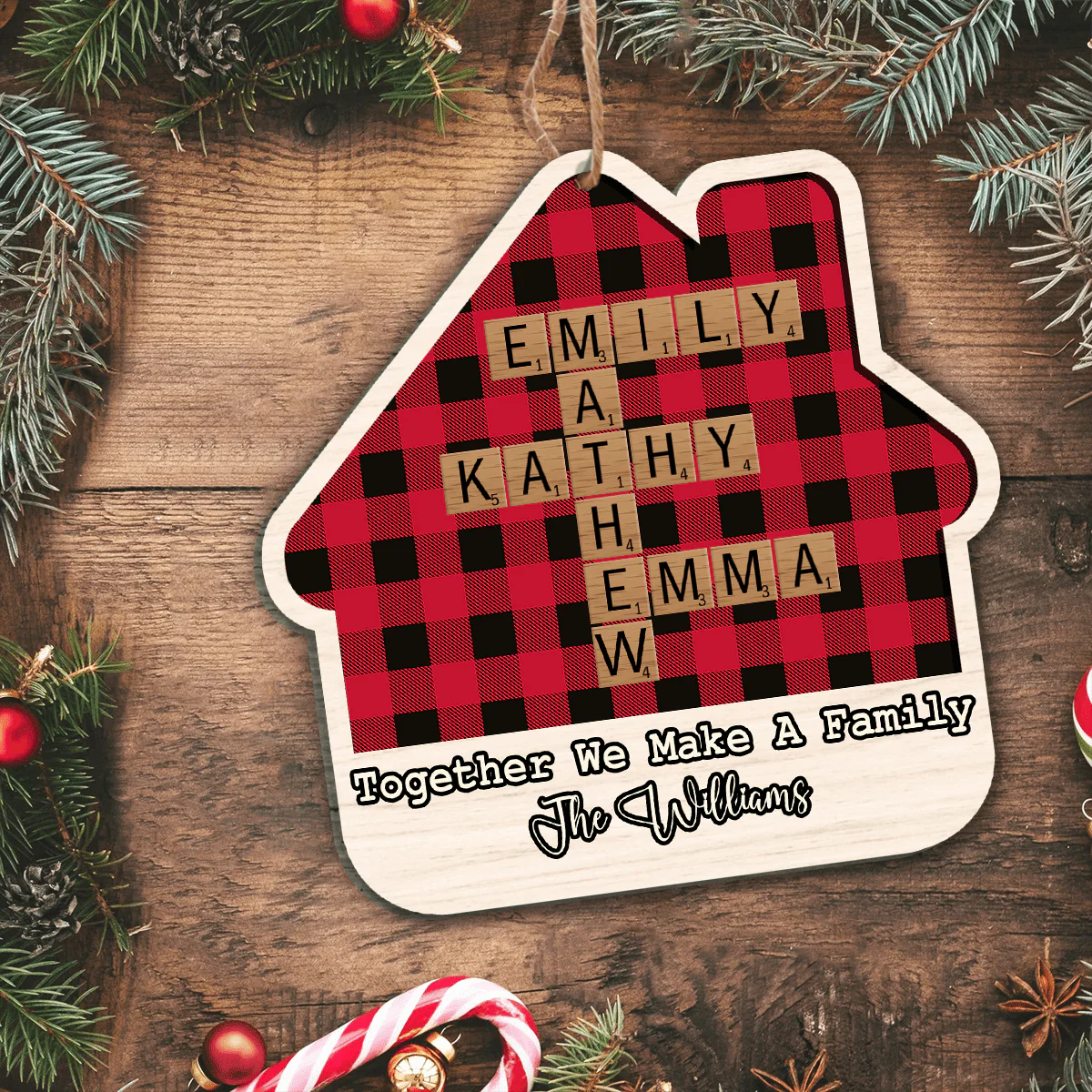 Together We Make A Family Christmas Wood Ornament TH10 892073 - Image 5