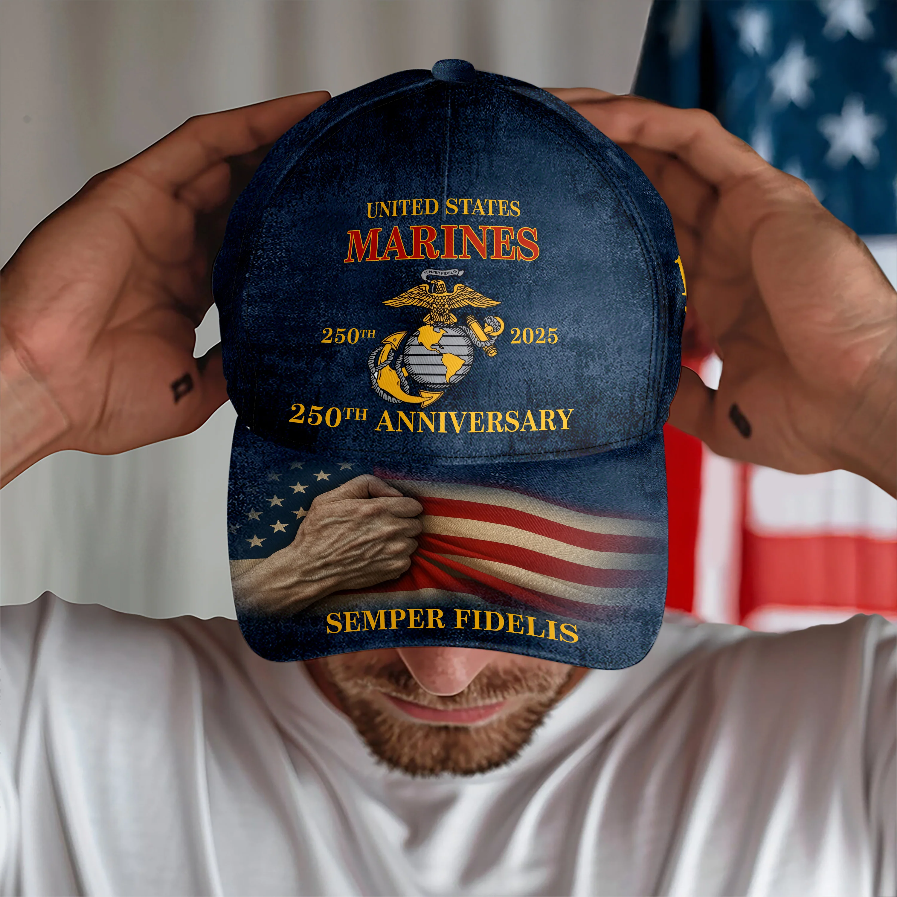United State Marines 250 Years Classic Cap TH10 896057 - Image 2