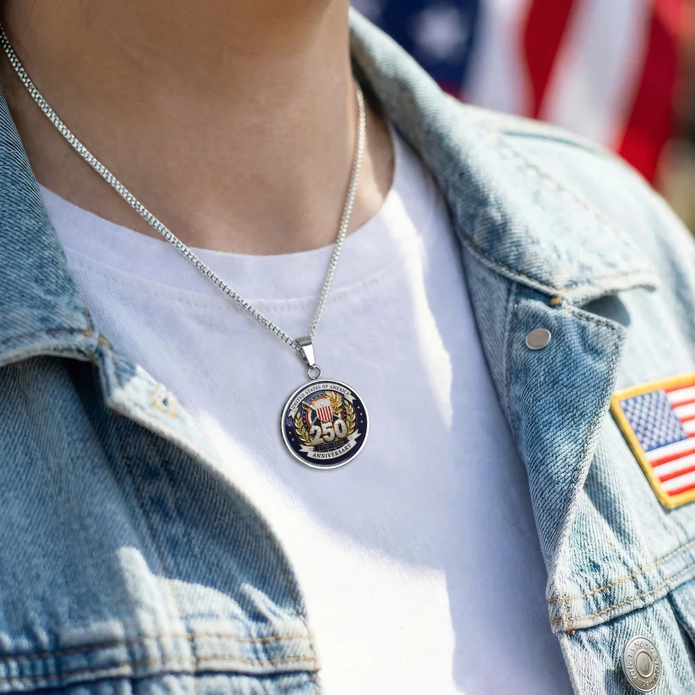 United State 250 Anniversary 1776 - 2026 Circle Necklace TH10 169455 - Image 3