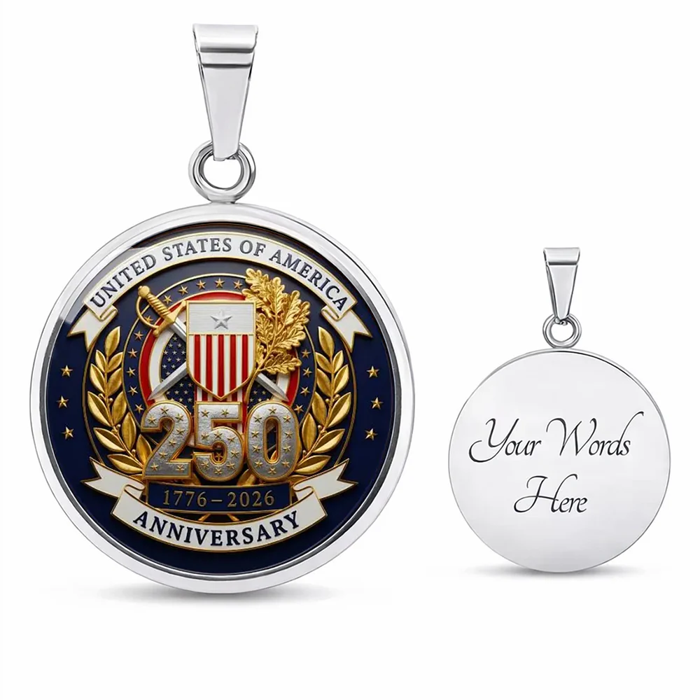 United State 250 Anniversary 1776 - 2026 Circle Necklace TH10 169455 - Image 4