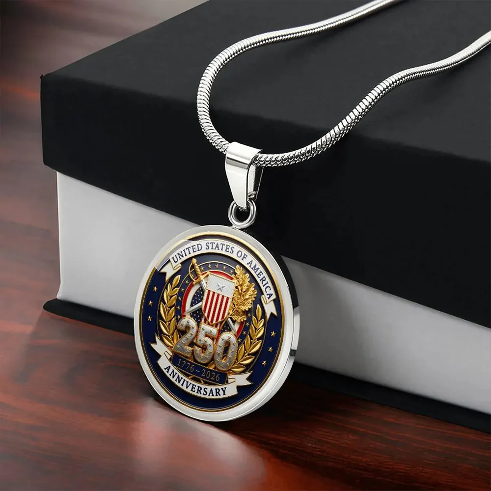 United State 250 Anniversary 1776 - 2026 Circle Necklace TH10 169455 - Image 5