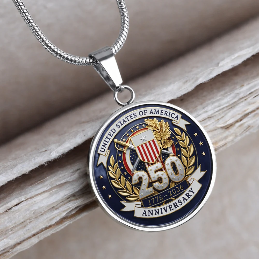 United State 250 Anniversary 1776 - 2026 Circle Necklace TH10 169455 - Image 6