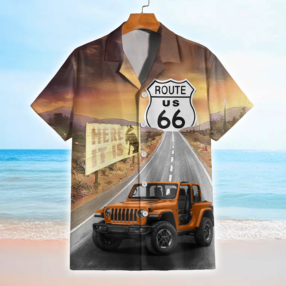 Upload Car Photo Route 66 Hawaii Shirt For Car Lover TH10 892631 - Image 5