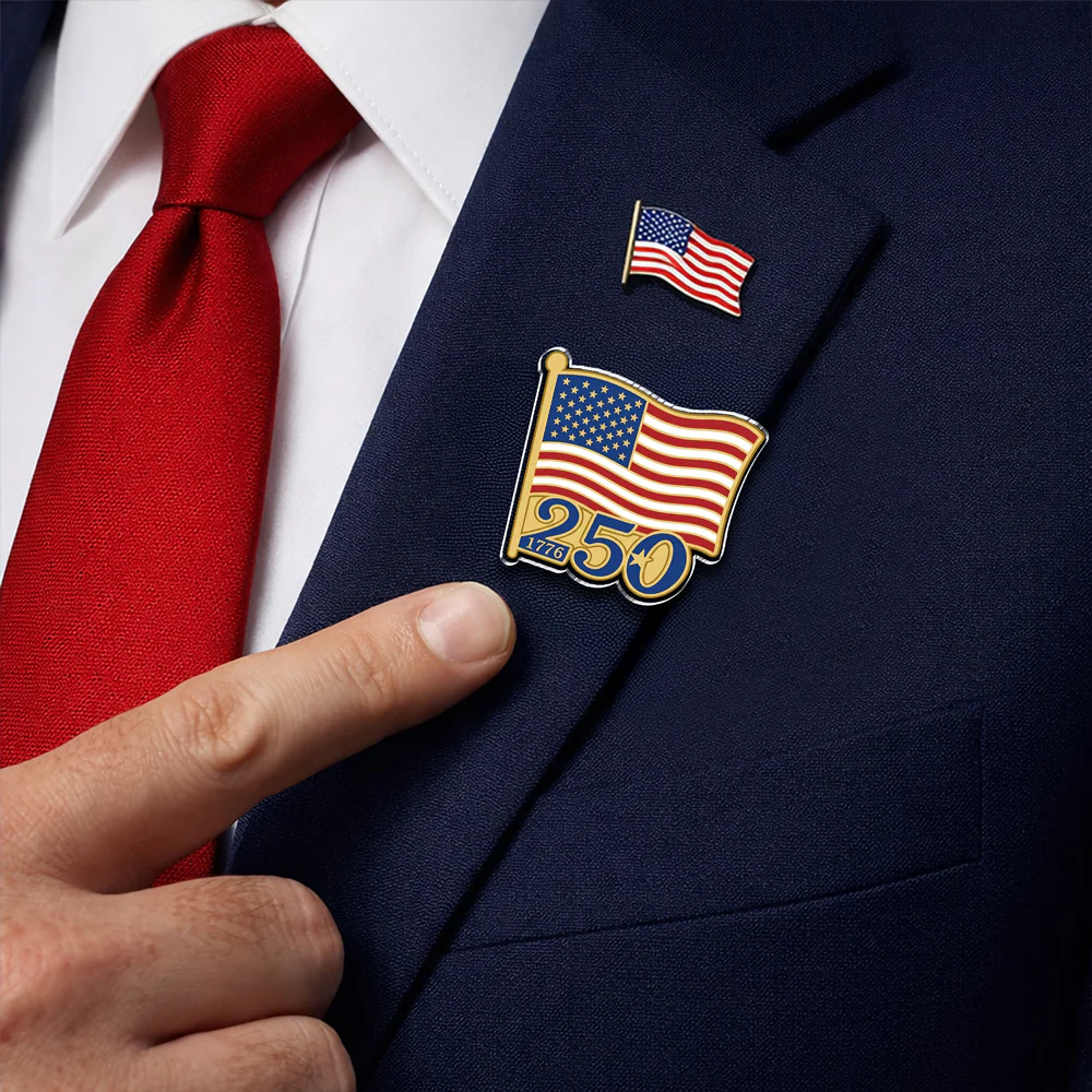 US Flag 250th Acrylic Pin TH10 169319 - Image 3