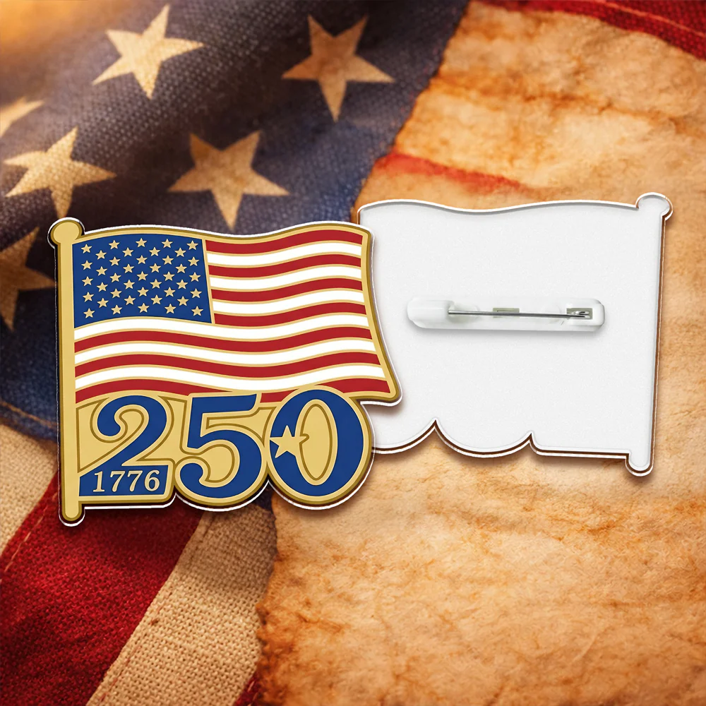 US Flag 250th Acrylic Pin TH10 169319 - Image 4