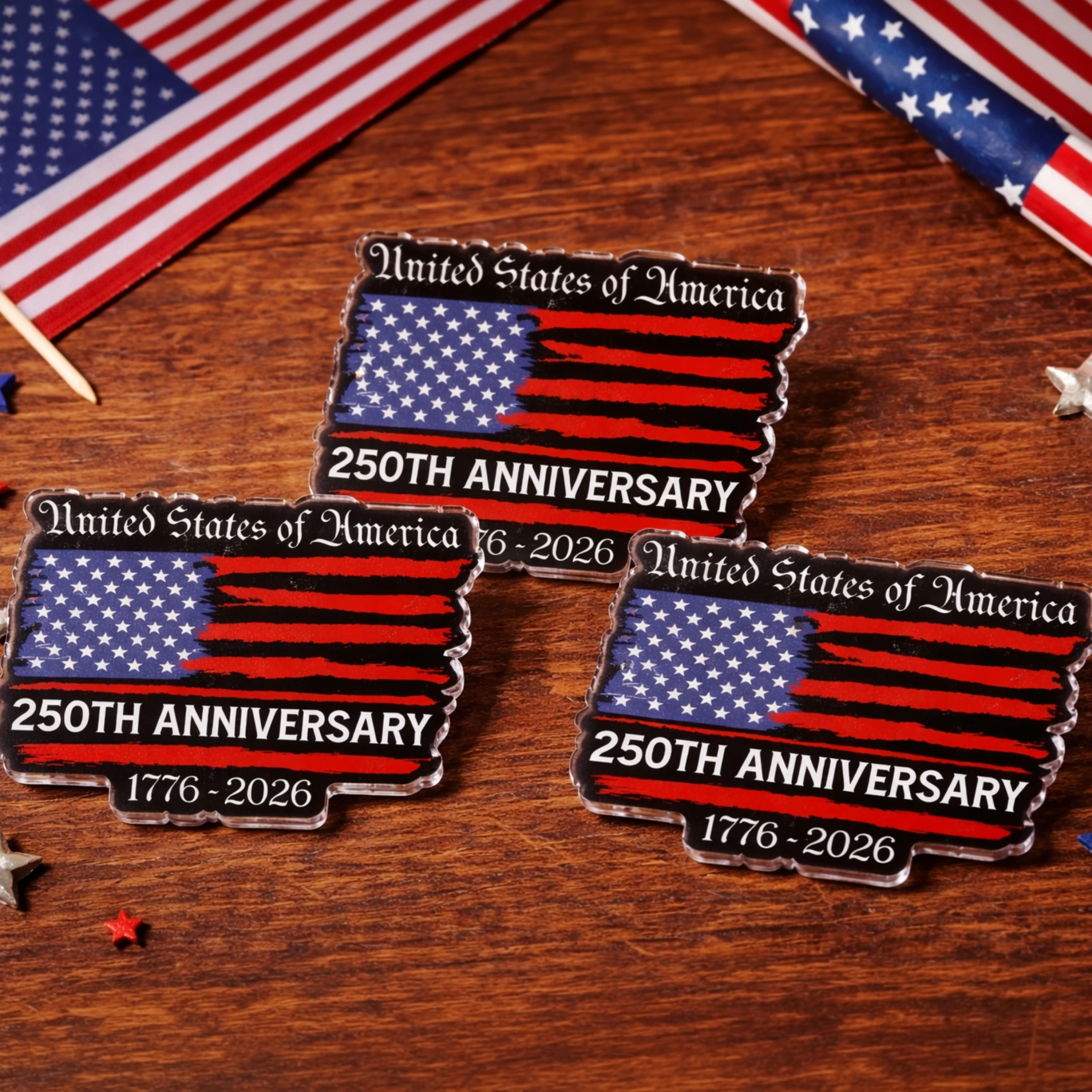USA 250th Anniversary Acrylic Pin TH10 169297 - Image 2