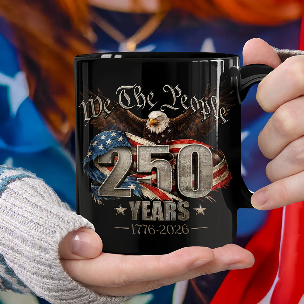 We The People 250 Years America 1776 - 2026 Black Mug TH10 169349 - Image 2