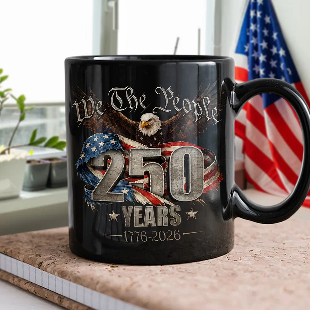 We The People 250 Years America 1776 - 2026 Black Mug TH10 169349 - Image 3