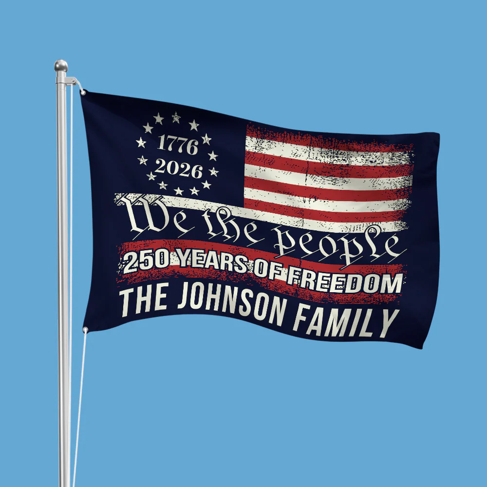 We The People 250 Years Of Freedom Double-Sided House Flag TH10 894553 - Image 6
