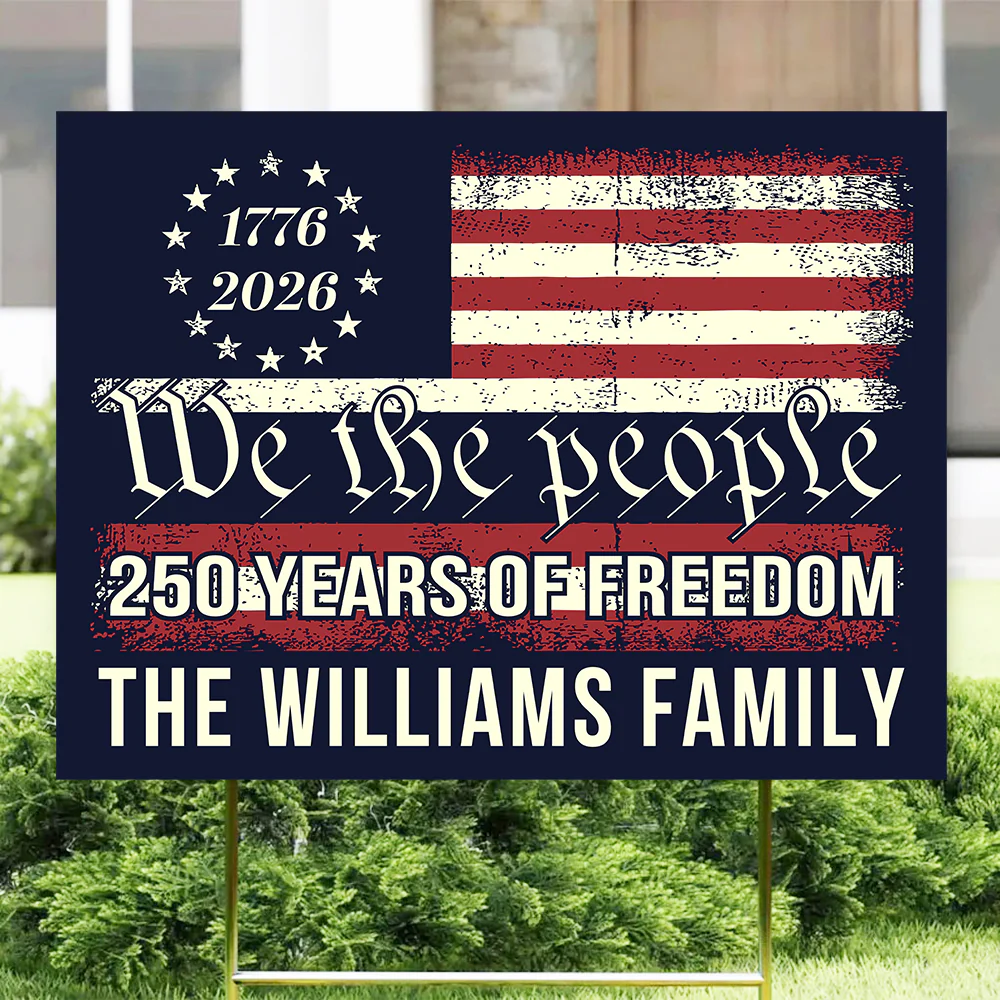 We The People 250 Years Of Freedom Yard Sign TH10 894555 - Image 6