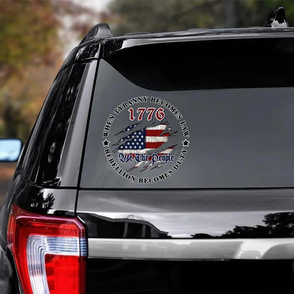 We The People When Tyranny Becomes Law Car Decal Sticker TH10 896779 - Image 3