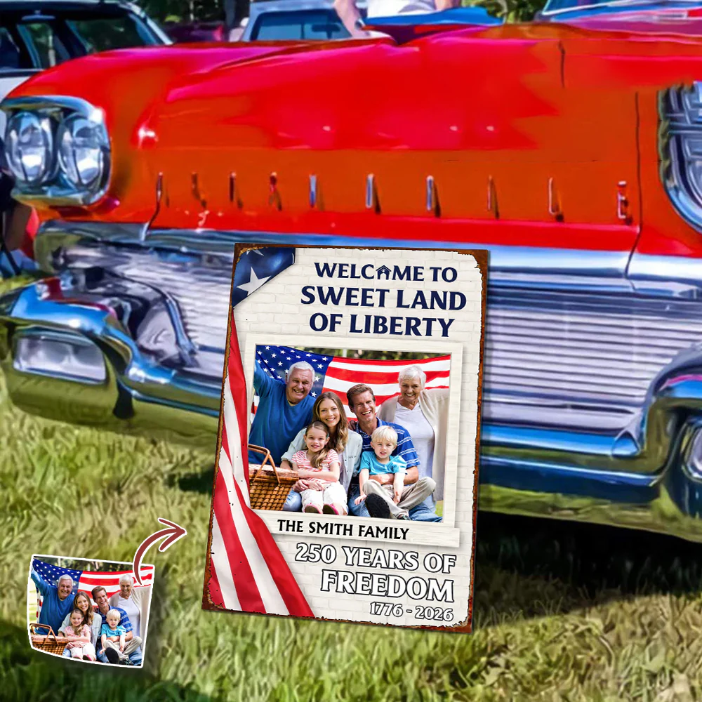 Welcom To The Sweet Land Of Liberty Metal Sign TH10 898547 - Image 5