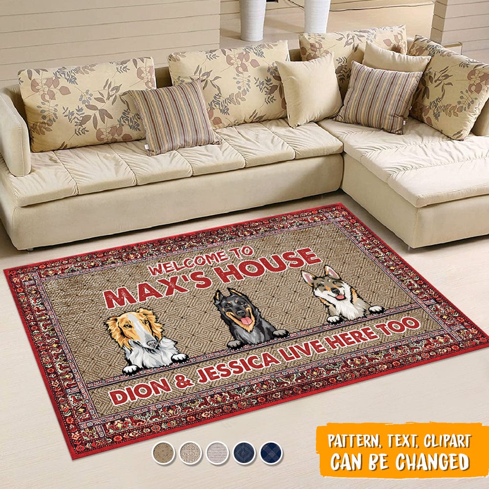 Welcome To Dog's House Dog Premium Rug K228 HN590