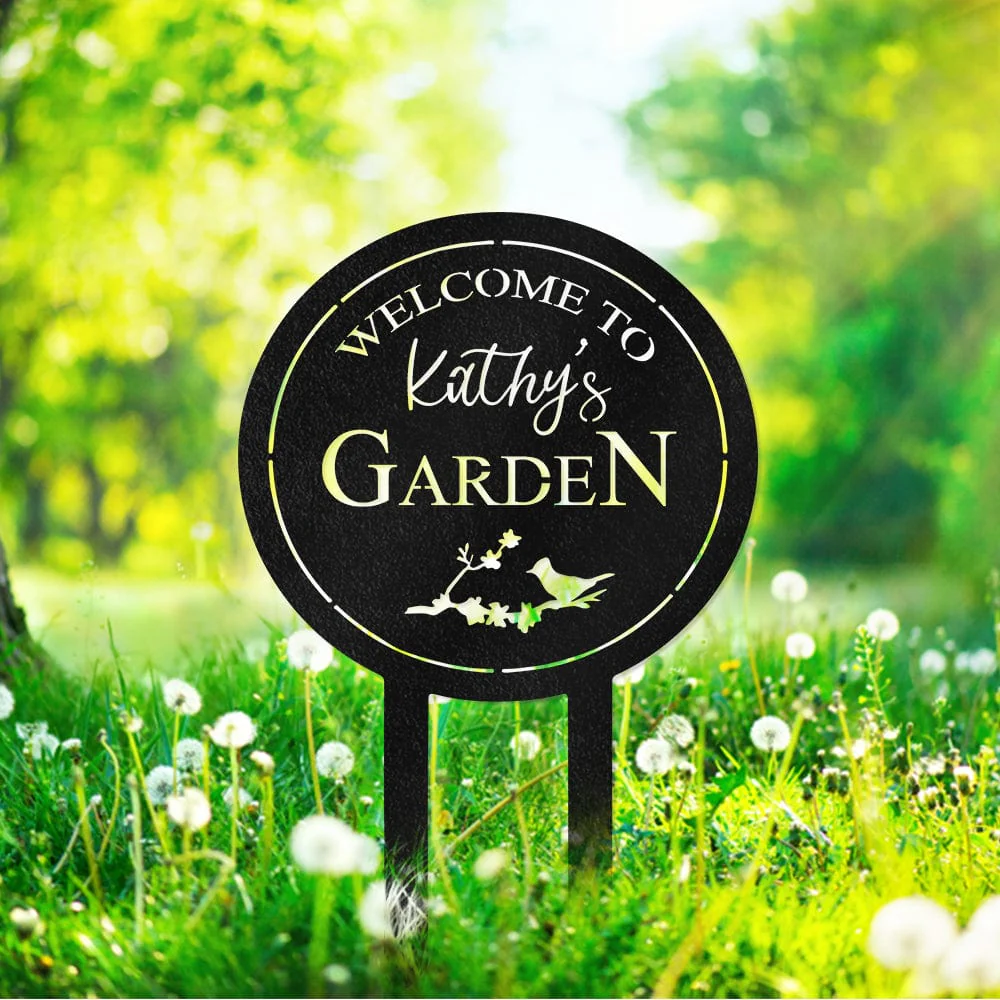 Welcome To My Garden For Garden Lover Yard Sign Personalized Gift TH10 891647 - Image 3